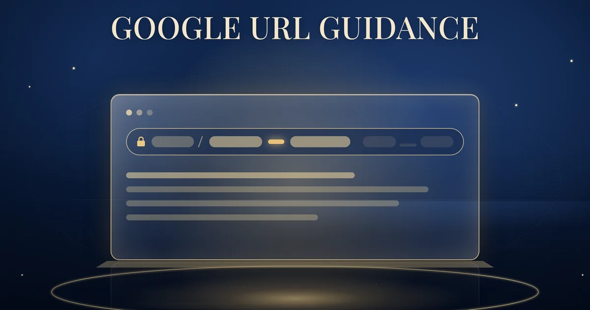 Illustration of a browser address bar with words in a web address separated by a highlighted hyphen.